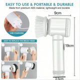 Electric Spin Scrubber – Power Cleaning Brush with 5 Replaceable Heads