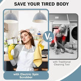 Electric Spin Scrubber – Power Cleaning Brush with 5 Replaceable Heads