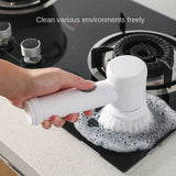 Electric Spin Scrubber – Power Cleaning Brush with 5 Replaceable Heads