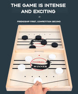Fast Sling Puck Game – Wooden Table Battle for Kids & Parents