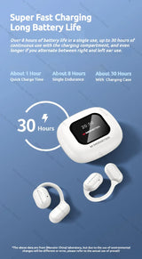 Wireless Open-Ear Sports Headphones – Bluetooth 5.4 + TF Card Support