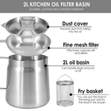 Oil Filter Fry Basket & Storage Pot