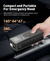 Rechargeable Tire Inflator – Digital Cordless Air Pump for Cars & Bikes
