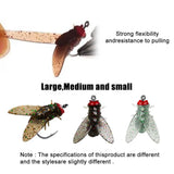 Fly Fishing Bait Hooks – 20PCS Soft Bionic Lures with Fish Attractant