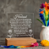 To My Husband- Heartfelt Message Plaque