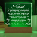 To My Husband- Heartfelt Message Plaque