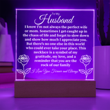 To My Husband- Heartfelt Message Plaque