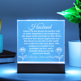 To My Husband- Heartfelt Message Plaque