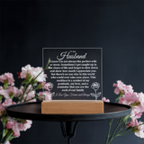 To My Husband- Heartfelt Message Plaque